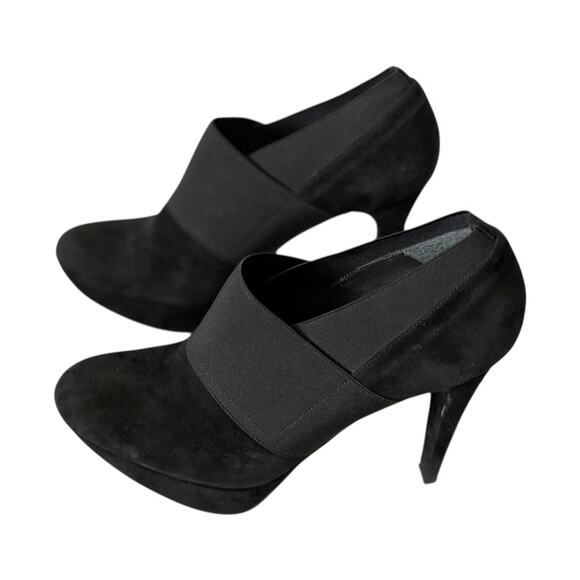 Stuart Weitzman Heels - Size 8 - Black - 5 inch Sleek Heel - Platform Sole - Picture 3 of 10